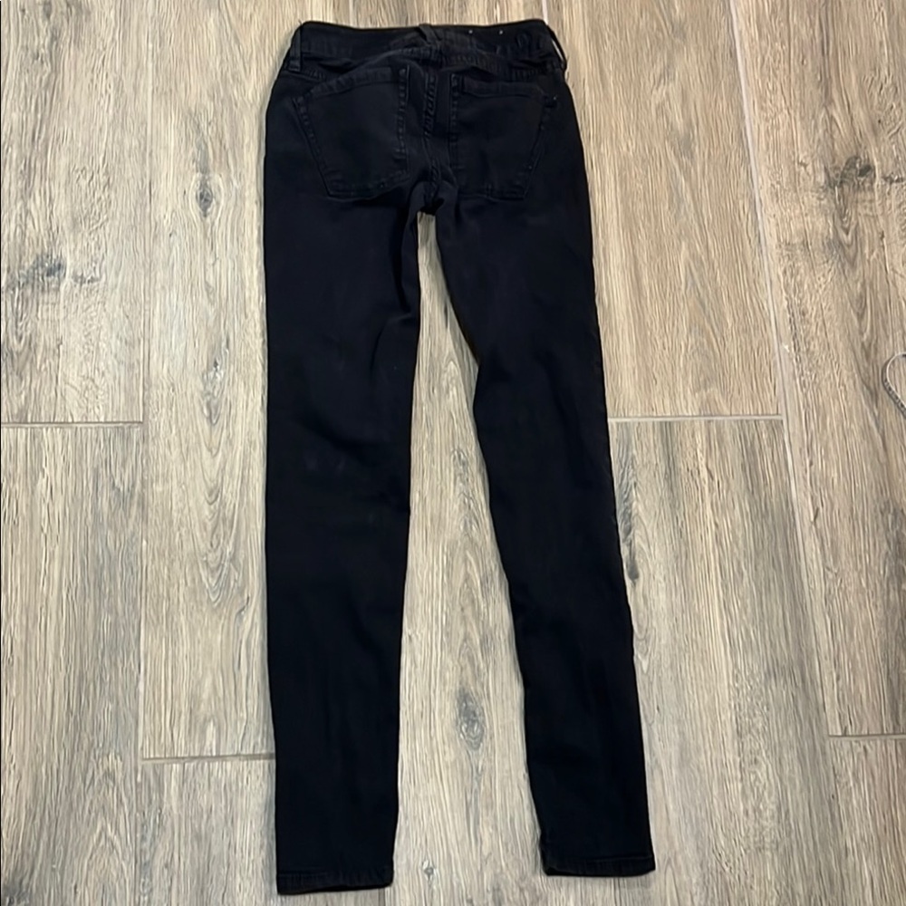 Vintage BullHead Jeans Black Gray Low Rise Crescent Legging Pacsun Slim Skinny - Picture 14 of 14